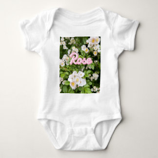 Body Roses sauvages roses et blancs sur Green Custom Na