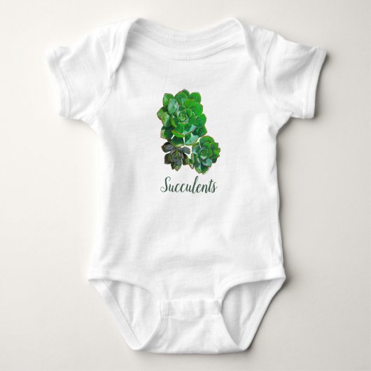 Body Rosette Succulents Bodysuit bébé (Devant)