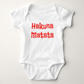 Body Rouge Tendance Hakuna Matata (Devant)