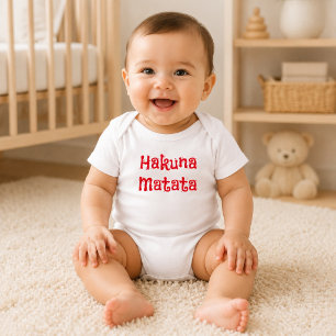 Body Rouge Tendance Hakuna Matata