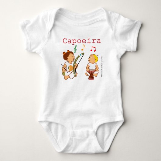 Body Roupa de bebê com desenho de de Capoeira (Devant)