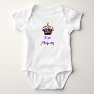 Body Royal Baby Crown Prince ou Princess Creeper