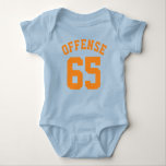 Body Royal Blue & Orange Baby | Sports Jersey Design<br><div class="desc">Royal Blue & Orange Baby | Sports Jersey Design ・ Baby Football Bodysuit</div>