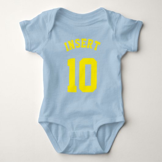 Body Royal Blue & Yellow Baby | Design Jersey Sport (Devant)