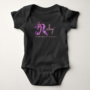 Body Ruby Girls nom et sens R vêtements bébé