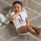 Body Rue Sésame | Elmo - Arc-en-ciel 1er anniversaire