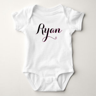 Body Ryan costume bébé rose et blanc pour filles