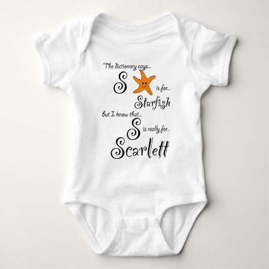 Body S est pour Scarlett Starfish Tee (Devant)