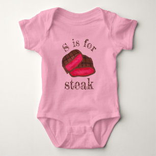 Body S est pour STEAK Rare Meat Foodie Alphabet ABC