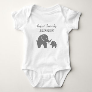 Body Safari personnalisé gris éléphant rompre bébé pour