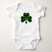 Body Saint Patrick’s day, shamrock irlandais vert plaid (Devant)