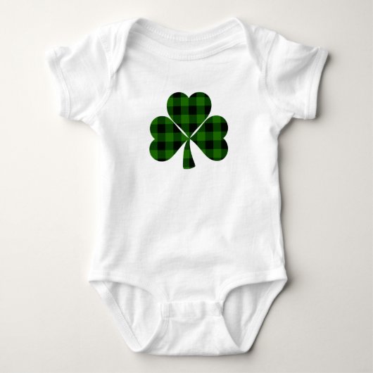 Body Saint Patrick’s day, shamrock irlandais vert plaid (Devant)