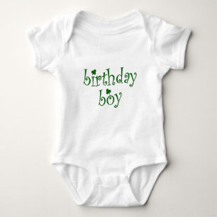 Body Saint Patrick's Birthday Boy avec Shamrock
