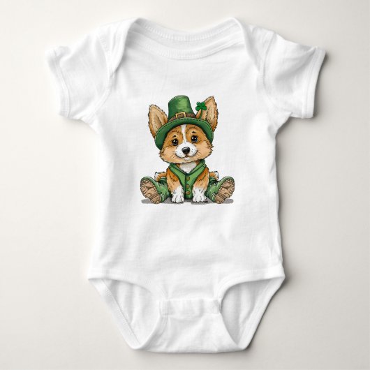 Body Saint Patrick's Day Corgi Chien (Devant)