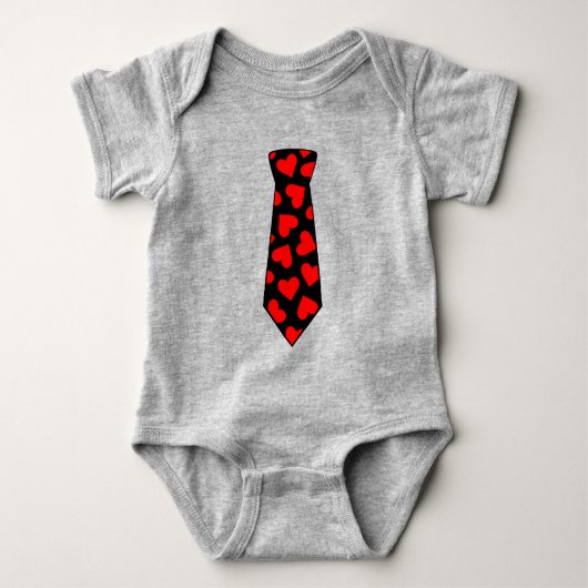 Body Saint Valentin Coeurs Necktie (Devant)