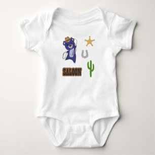 Body Saloon d'ours mignon Cowboy Bleu Western
