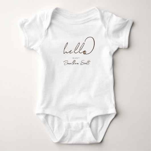 Body Salut Bébé Minimaliste Scripté (Devant)