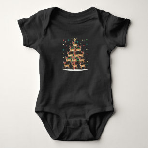 Body Sapin de Noël Cerf Drôle de Vacances Mignon Renne 
