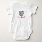 Body Sassy Cat Baby Bodysuit (Dos)