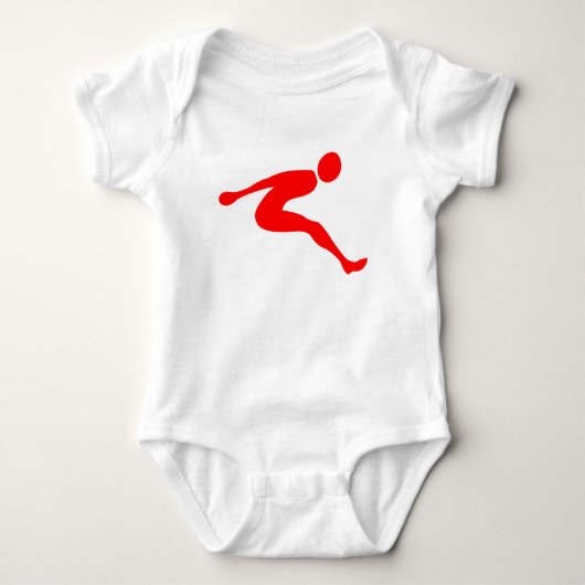 Body Saut en longueur - Rouge (Devant)