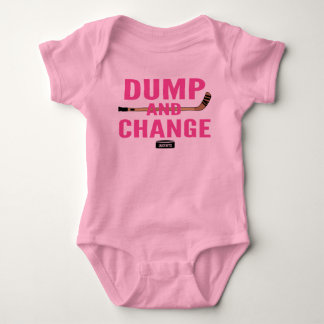 Body Sauter et changer Hockey Baby Girl Bodysuit rose