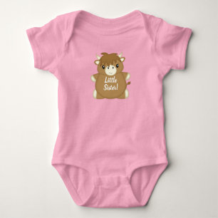 Body Scottish Highland Baby shower de vache rose