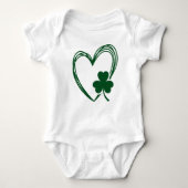 Body Scribble Heart avec Shamrock Saint Patrick's Day (Devant)