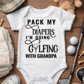 Body Script Grandpa's Golfing Buddy Baby Bodysuit