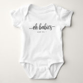 Body Script moderne Oh Baby Mutliples Romper (Devant)