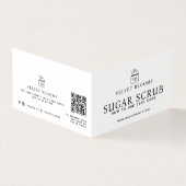 Body scrub packaging insert care marketing (Outside)