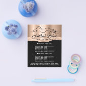 Body Sculpting Building Logo Roos Gold Price List Flyer (Enkel)