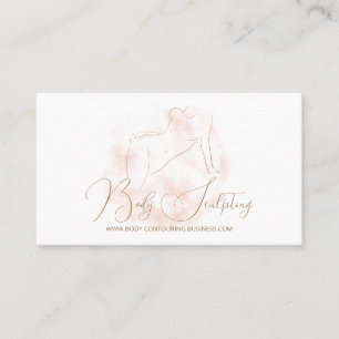 Body sculpting contouring spa handtekening visitekaartje