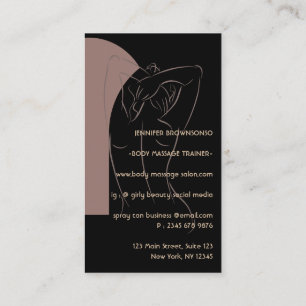 Body Sculpting Contouring Spray Tan Salon logo Visitekaartje