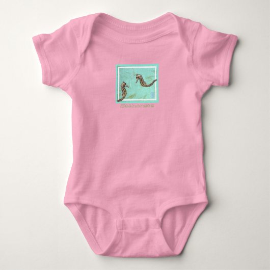 Body Seahorses Baby Cotton Jersey Bodysuit (Devant)