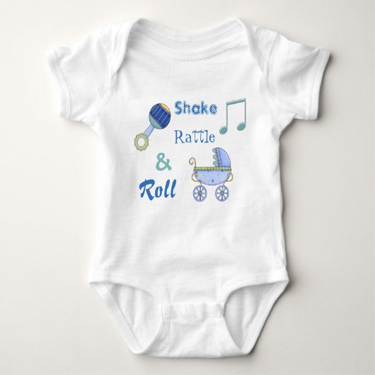 Body Shake Rattle et Roll Baby Boy's Bodysuit (Devant)
