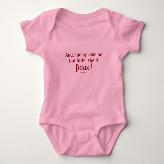 Body Shakespeare Citation Baby Bodysuit (Devant)