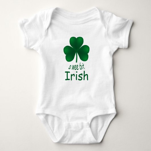 Body Shamrock de St Patrick Wee Bit Irlandais Infant Cr (Devant)
