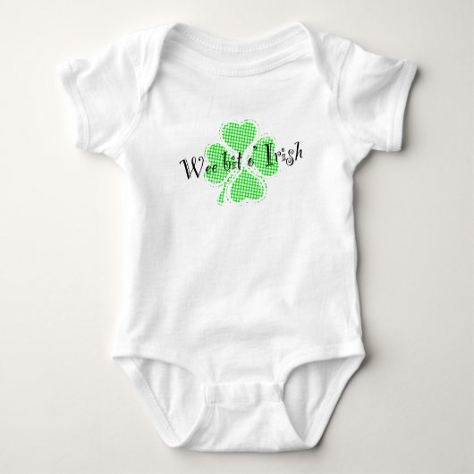 Body Shamrock irlandais Wee bit o’ (Devant)
