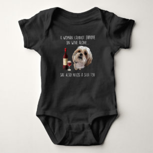Body Shih Tzu Une femme ne peut survivre avec du vin