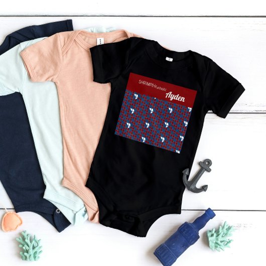 Body SHRIMPLEMENT Funtastic Motif rétro bleu rouge pers