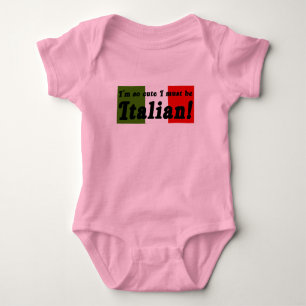 Body Si mignon je dois être chemise infantile italienne