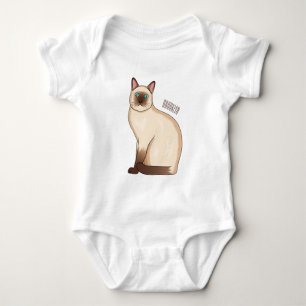Body Siamese cat cartoon