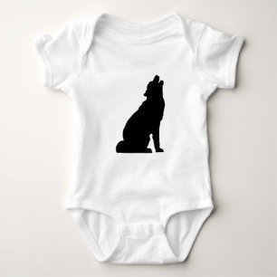 Body Silhouette de loup d'hurlement