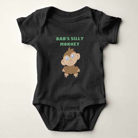 Body Silly Monkey - Bodysuit Baby Jersey (Devant)