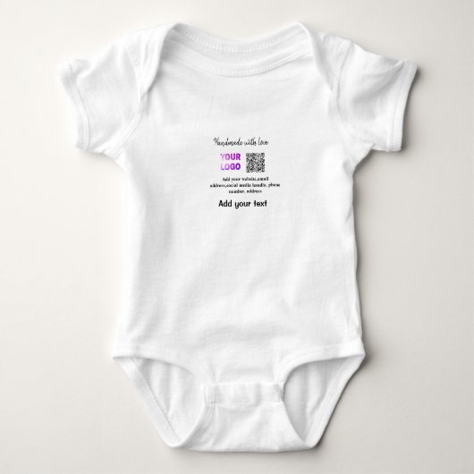Body Simple code QR minimal ajouter un logo nom de code (Devant)