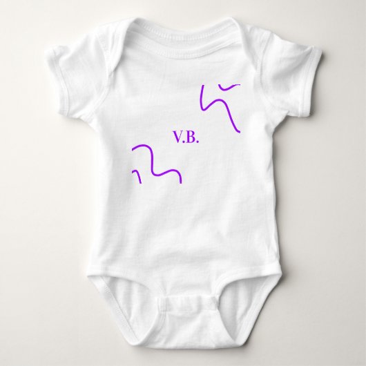Body Simple couleur unie ajouter nom texte monogramme (Devant)