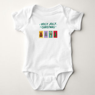 Body Simple Holly Jolly Fête de Noël Baby Shirt