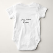 Body SIMPLE MINIMAL.CUTIE AJOUTER LE NOM BÉBÉ heureux H (Dos)