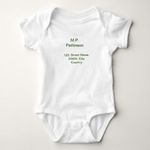 Body Simple minimal vert ajoutez votre texte nom photo