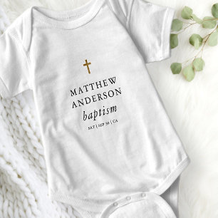 Body Simple moderne Elegant Cross Baby Baptism